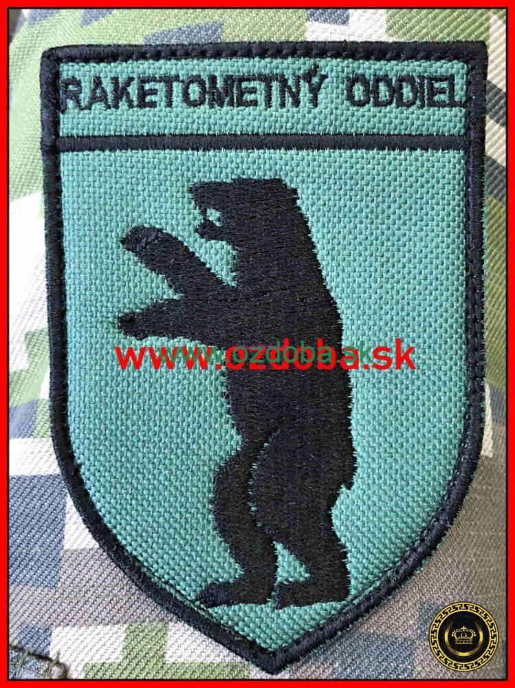 ZNAK RAKETOMETNÝ ODDIEL ROŽŇAVA ZELENÝ
