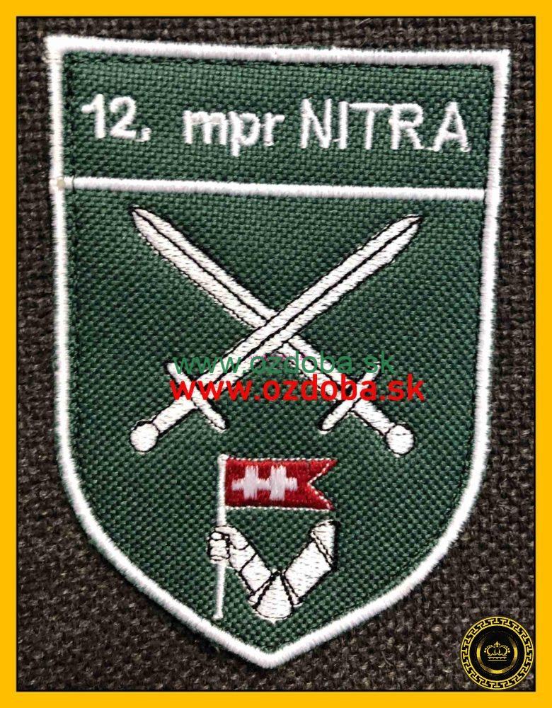 RUKÁVOVÝ ZNAK 12 MPR NITRA FAREBNÝ