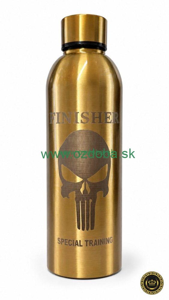 PLECHOVÁ FĽAŠA FINISHER 500 ml (ZELENÁ LEBKA)