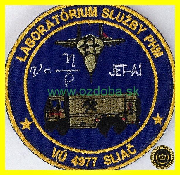 ZNAK LABORATÓRIUM SLUŽBY PHM VÚ 4977 SLIAČ