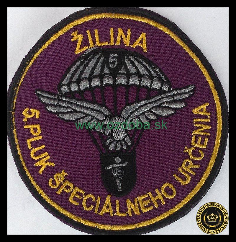 ZNAK VÝŠIVKA 5 PLUK ŠPECIÁLNEHO URČENIA ŽILINA
