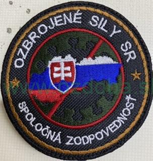 RUKÁVOVÝ ZNAK SPOLOČNÁ ZODPOVEDNOSŤ VYŠÍVANA VERZIA
