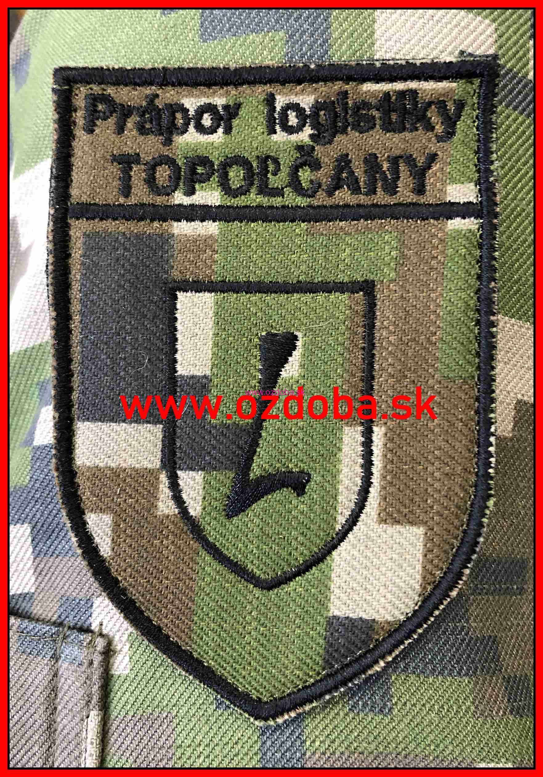 Znak prápor logistiky TOPOĽČANY farebný