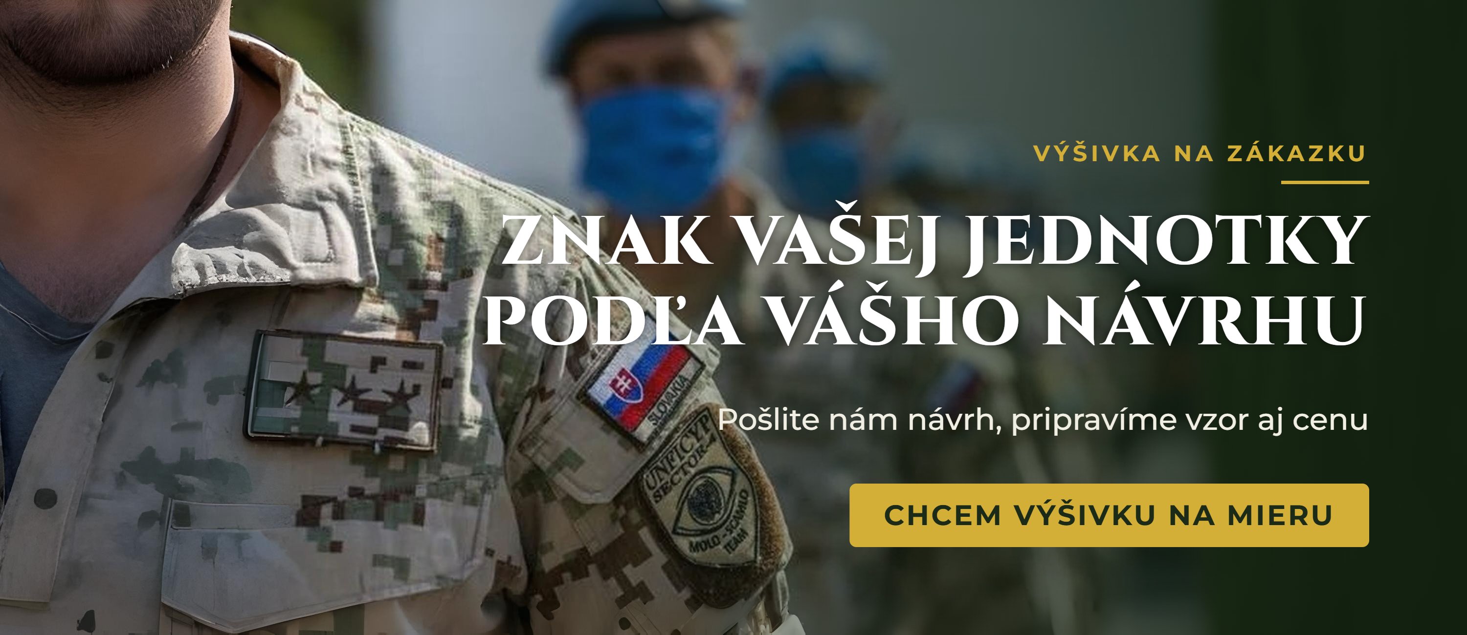 Výšivka na zákazku – rukávové znaky podľa vášho návrhu